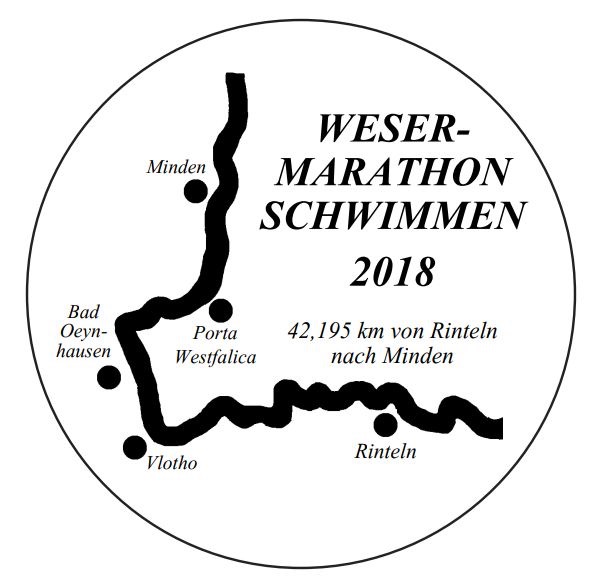 beeldmerk Weser Marathon Schwimmen